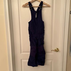 Lands’ End insulated iron knee girls ski bib size 6 girls with adjustable straps